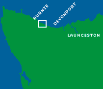 Black Rock Retreat is located half-way between the Howth and Heybridge round-a-bout on the highway between Penguin and Burnie